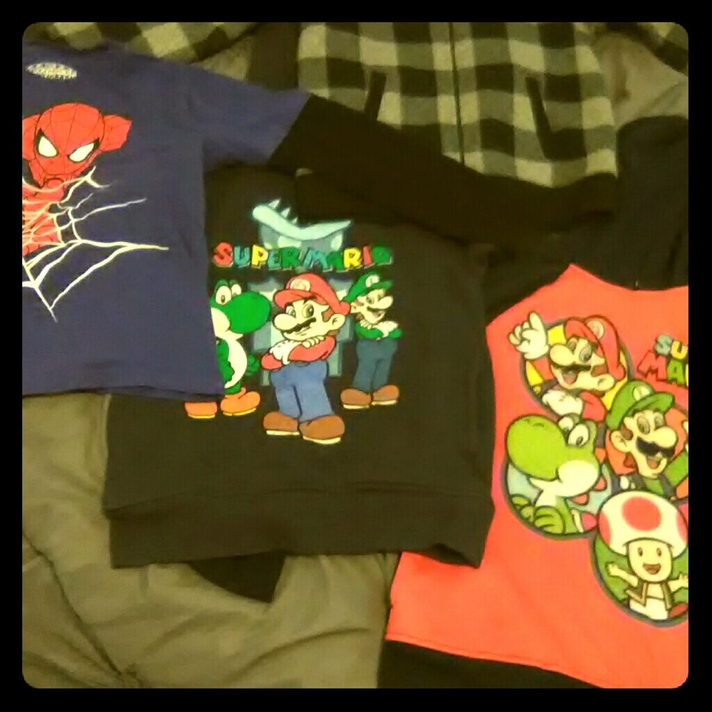 5 Little boys long sleeved shirts